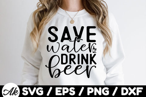Save water drink beer svg SVG akazaddesign 