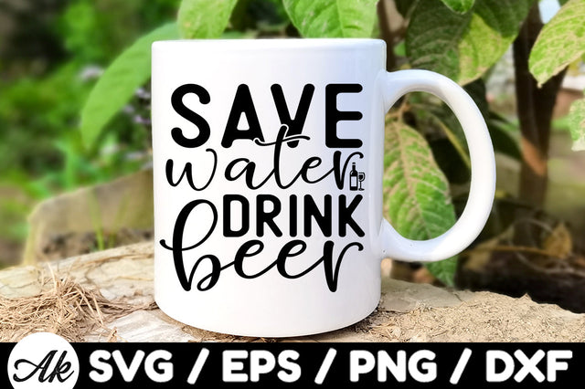 Save water drink beer svg SVG akazaddesign 