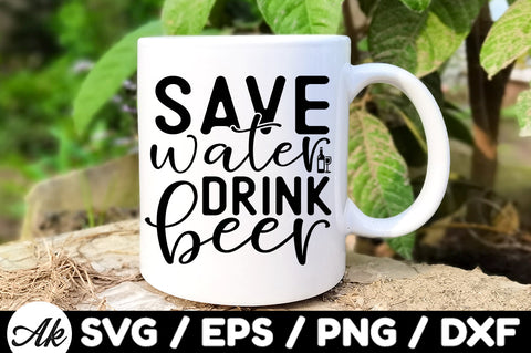 Save water drink beer svg SVG akazaddesign 