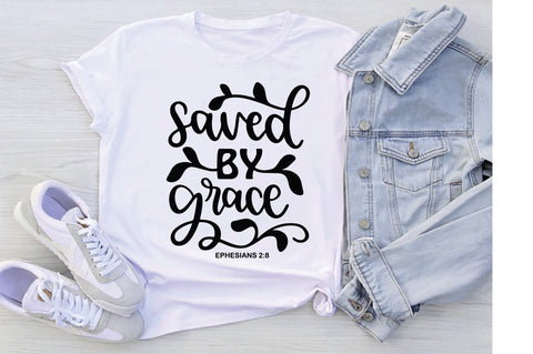 Saved By Grace Ephesians 2:8 SVG SVG Creativeart88 
