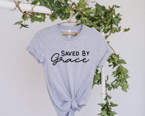 Saved By Grace svg, Religious svg, Faith svg, Grace upon Grace svg, Spiritual svg, Amazing Grace svg, svg for shirt, svg cut files, png dxf SVG Fauz 