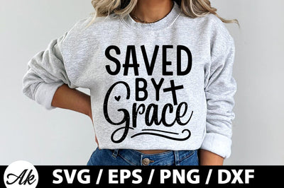 Saved by grace SVG SVG akazaddesign 