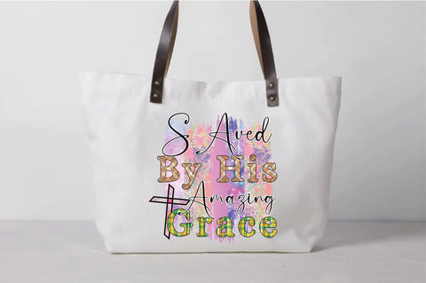 Saved By His Amazing Grace Sublimation Font Creativeart88 