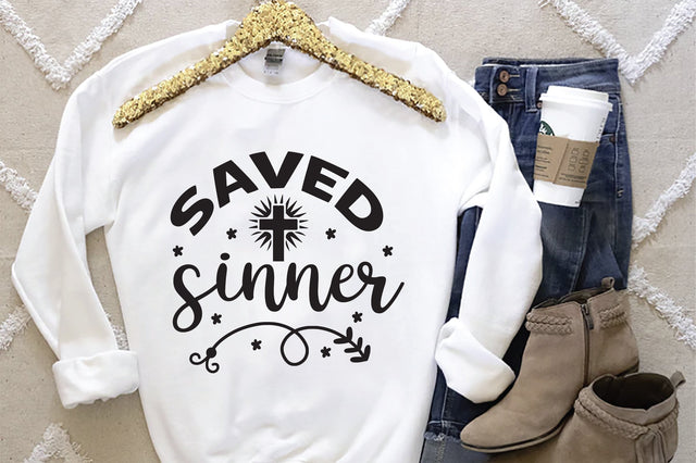 Saved Sinner SVG SVG Creativeart88 