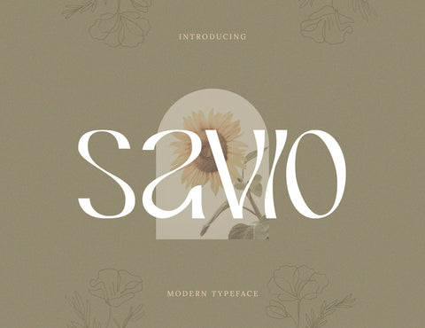 Savio Display Font Font inferno.studio3 