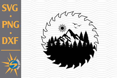 Saw Blade Forest SVG, PNG, DXF Digital Files Include SVG SVGStoreShop 
