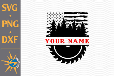 Saw Blade Forest US Flag SVG, PNG, DXF Digital Files Include SVG SVGStoreShop 