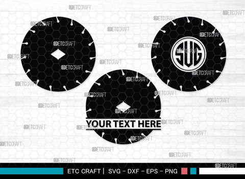 Saw Blade monogram, Saw Blade Silhouette, Saw Blade Svg, Steel Svg, Wheel Svg, Circular Saw Svg, SB00085 SVG ETC Craft 