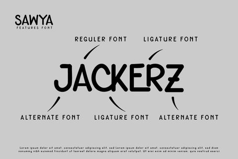 Sawya Font Font twinletter 