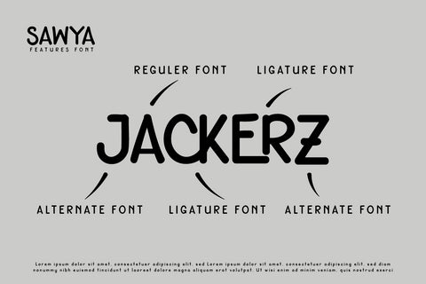 SAWYA | Handwriting Display Font twinletter 