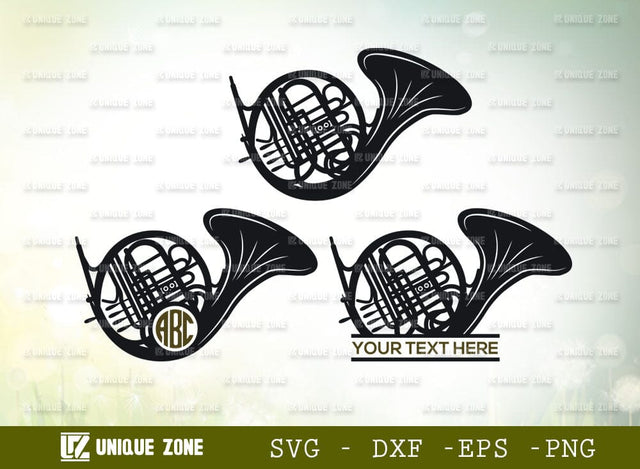Saxophone Monogram SVG Cut File, Trumpet Svg, Trombone Svg, Horn Svg, French Horn Svg, Music Svg, Music Notes Svg, Musical Instruments Svg SVG Unique Zone 