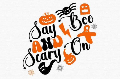 say boo and scary on Design SVG designartist 