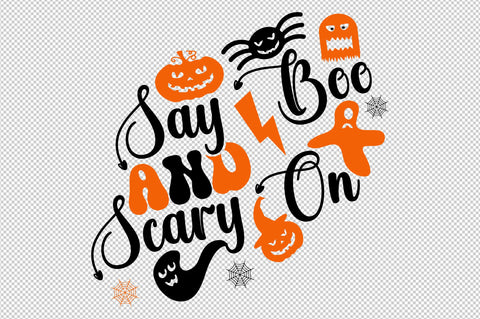 say boo and scary on Design SVG designartist 