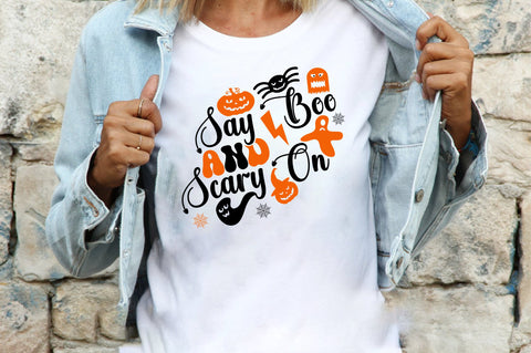 say boo and scary on Design SVG designartist 