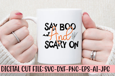 Say Boo And Scary On SVG Cut File SVG Syaman 