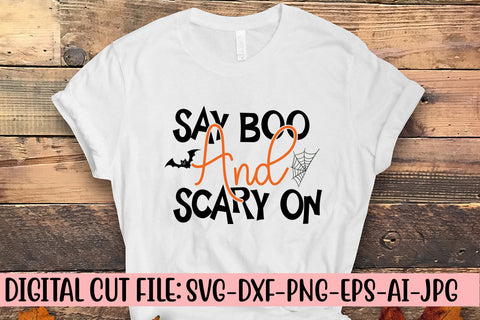 Say Boo And Scary On SVG Cut File SVG Syaman 