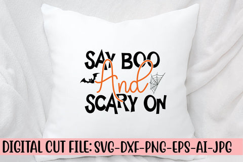 Say Boo And Scary On SVG Cut File SVG Syaman 