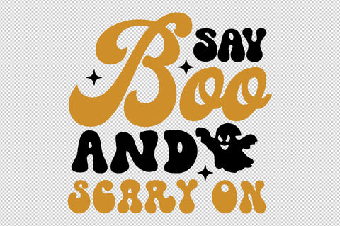 say boo and scary on SVG designartist 