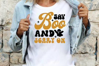say boo and scary on SVG designartist 