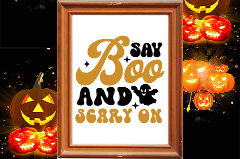 say boo and scary on SVG designartist 