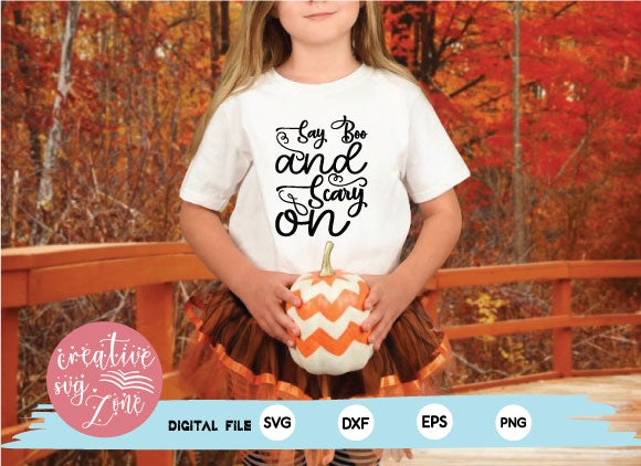 say boo and scary on SVG md faruk hossain 