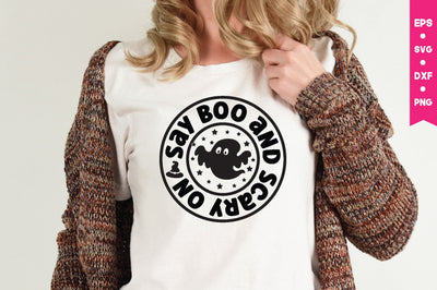 say boo and scary on SVG md faruk hossain 