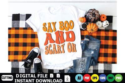 Say Boo And Scary On SVG Shahin alam 