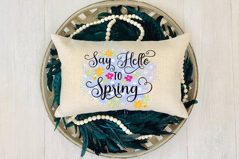 Say Hello to Spring Sublimation Design Sublimation Happy Printables Club 