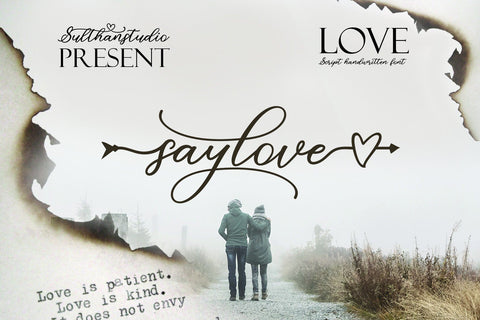 Say love Font Sulthan studio 