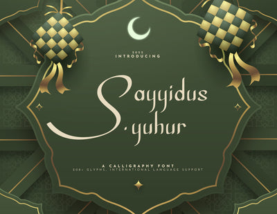 Sayyidus Syuhur Calligraphy Font inferno.studio3 