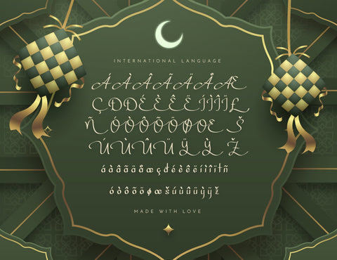 Sayyidus Syuhur Calligraphy Font inferno.studio3 