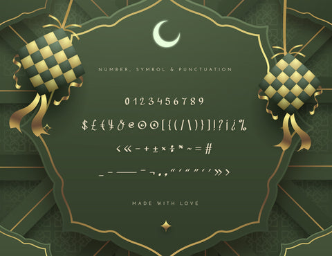 Sayyidus Syuhur Calligraphy Font inferno.studio3 