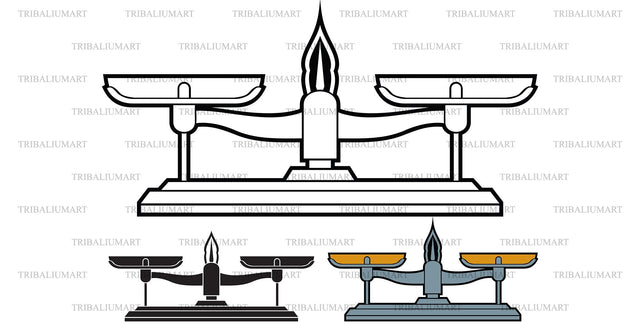 Scales balance SVG TribaliumArtSF 