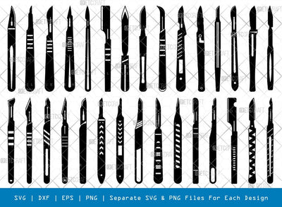 Scalpels Silhouette Svg Cricut Cut Files Png Bundle, SB01017 SVG ETC Craft 