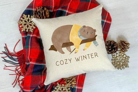 Scandinavian Christmas Watercolor Sublimation Bundle SVG dapiyupi store 