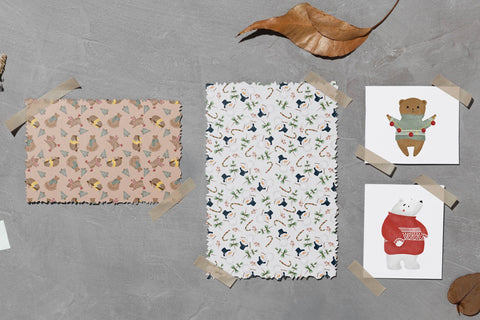 Scandinavian Christmas Watercolor Sublimation Bundle SVG dapiyupi store 