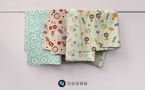 Scandinavian Seamless Pattern Collection SVG naemmiah021 