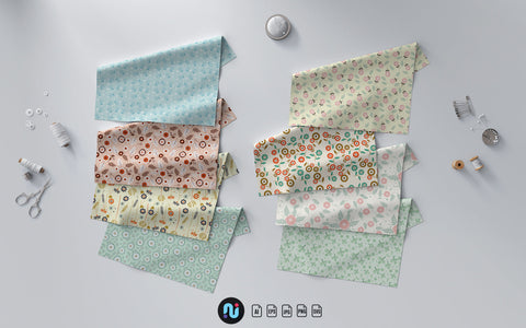 Scandinavian Seamless Pattern Collection SVG naemmiah021 