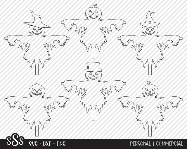 Scarecrow Bundle | Halloween SVG SVG Texas Southern Cuts 