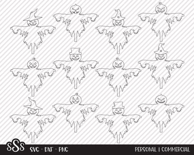 Scarecrow Bundle | Halloween SVG SVG Texas Southern Cuts 
