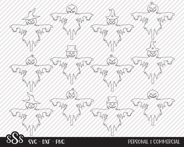 Scarecrow Bundle | Halloween SVG SVG Texas Southern Cuts 