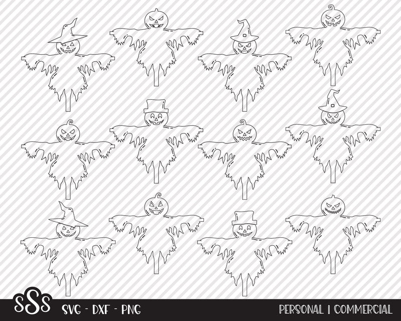 Scarecrow Bundle | Halloween SVG SVG Texas Southern Cuts 