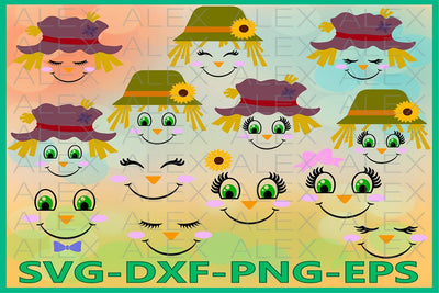 Scarecrow Face svg, Halloween SVG AlexSVGStudio 