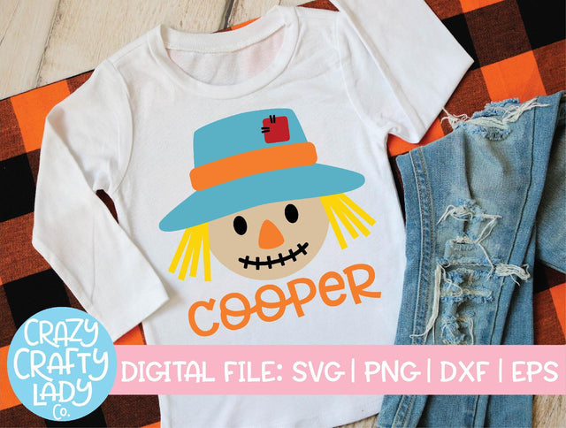 Scarecrow | Fall SVG Cut File SVG Crazy Crafty Lady Co. 