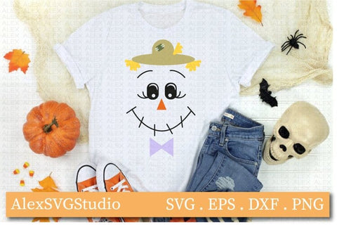 Scarecrow, Halloween, Svg, Scarecrow Face SVG AlexSVGStudio 