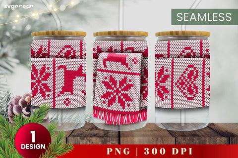 Scarf Can Glass Bundle | Christmas | Libbey Glass SVG SvgOcean 