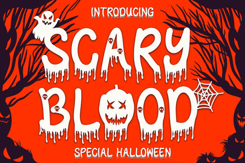 Scary Blood Font Sakha Design Studio 