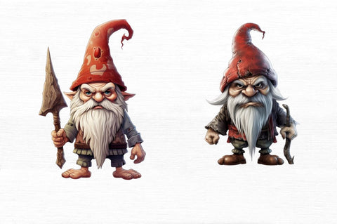 Scary Gnome Clipart Bundle Sublimation Regulrcrative 