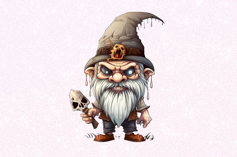 Scary Gnome Clipart Bundle Sublimation Regulrcrative 