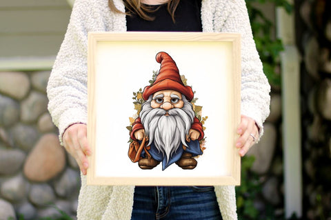 Scary Gnome Sublimation Clipart Bundle Sublimation Regulrcrative 